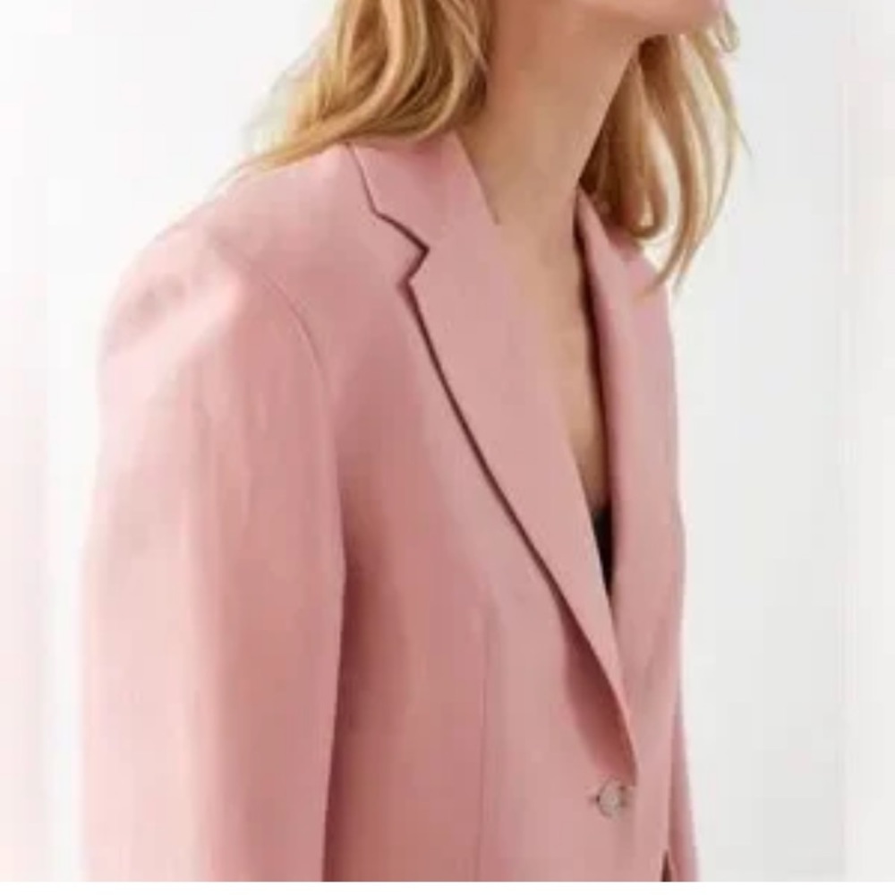 Zara Straight Blazer with shoulder pads